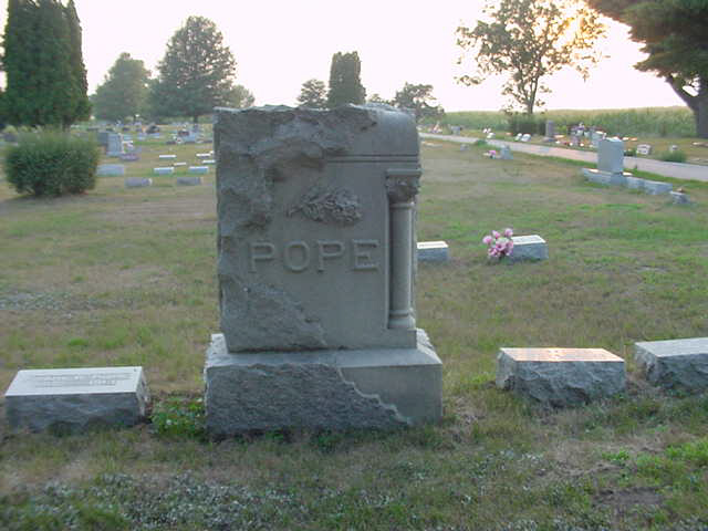 Pope Main Headstone