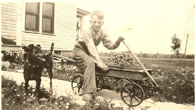 Gordon Glassburn & his dog